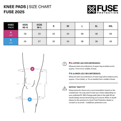 FUSE ECHO Knee Pad black/blue Size XL